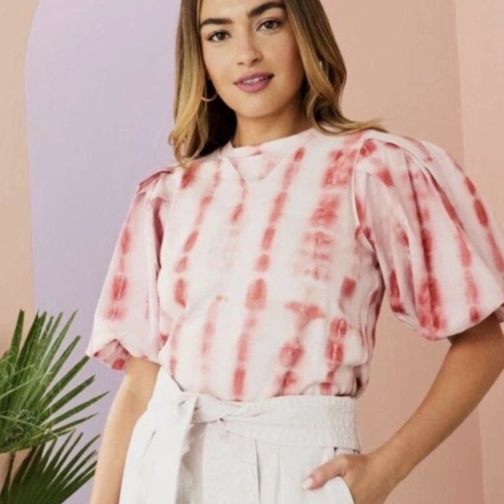 Marie Oliver Sweater puff sleeve pullover top XS